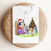 Blue Dog Christmas Santa Kids Shirt