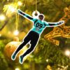 Personalized Football Goalkeeper Xmas Ornament
