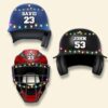 Personalized Baseball Helmet Christmas Ornament