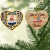 Personalized Name Book Christmas Ornament 2023