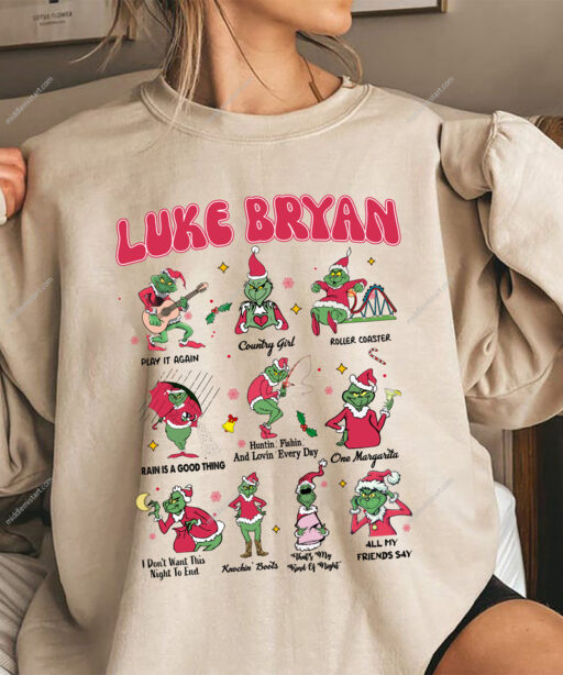 Luke Bryan Grinch Christmas Shirt