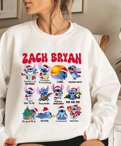 Zach Bryan Stitch Christmas Shirt