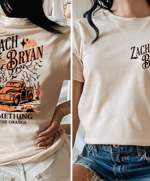 Zach Bryan Something In The Orange Front And Back Shirt