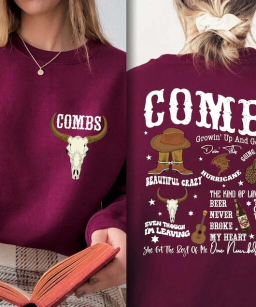 Luke Combs Vintage 2 Sided Sweatshirt, Luke Combs Concert Shirt