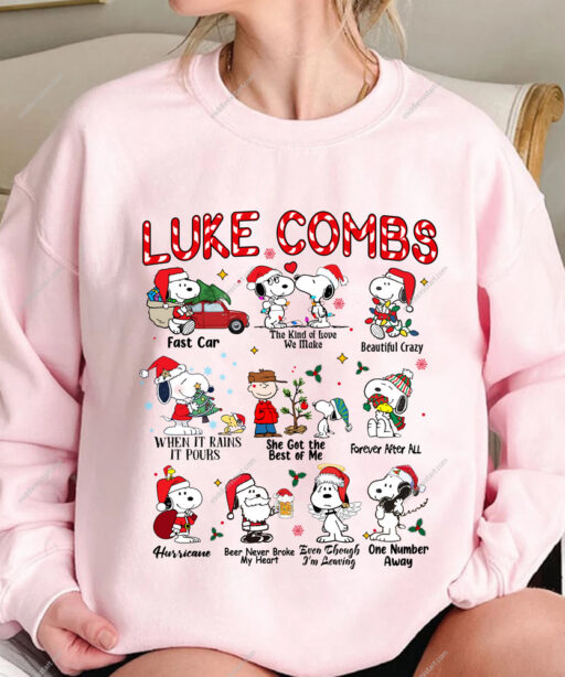 Luke Combs Snoopy Christmas Shirt