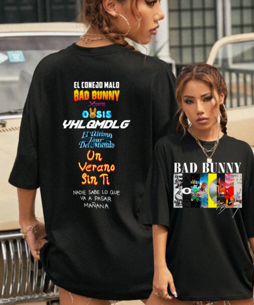 Bad Bunny Albums List shirt