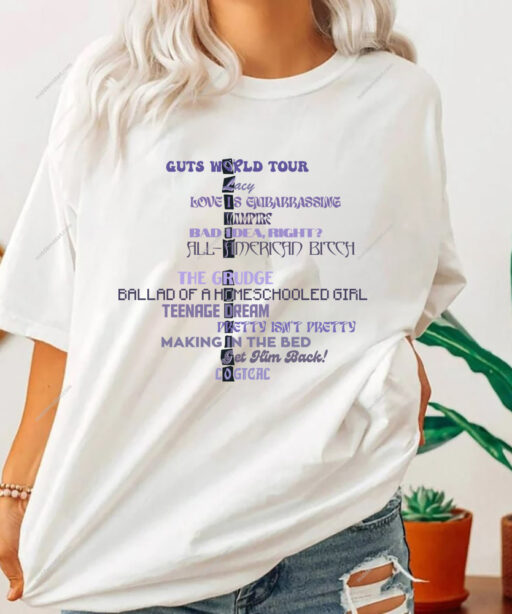 Olivia Rodrigo Guts album Shirt