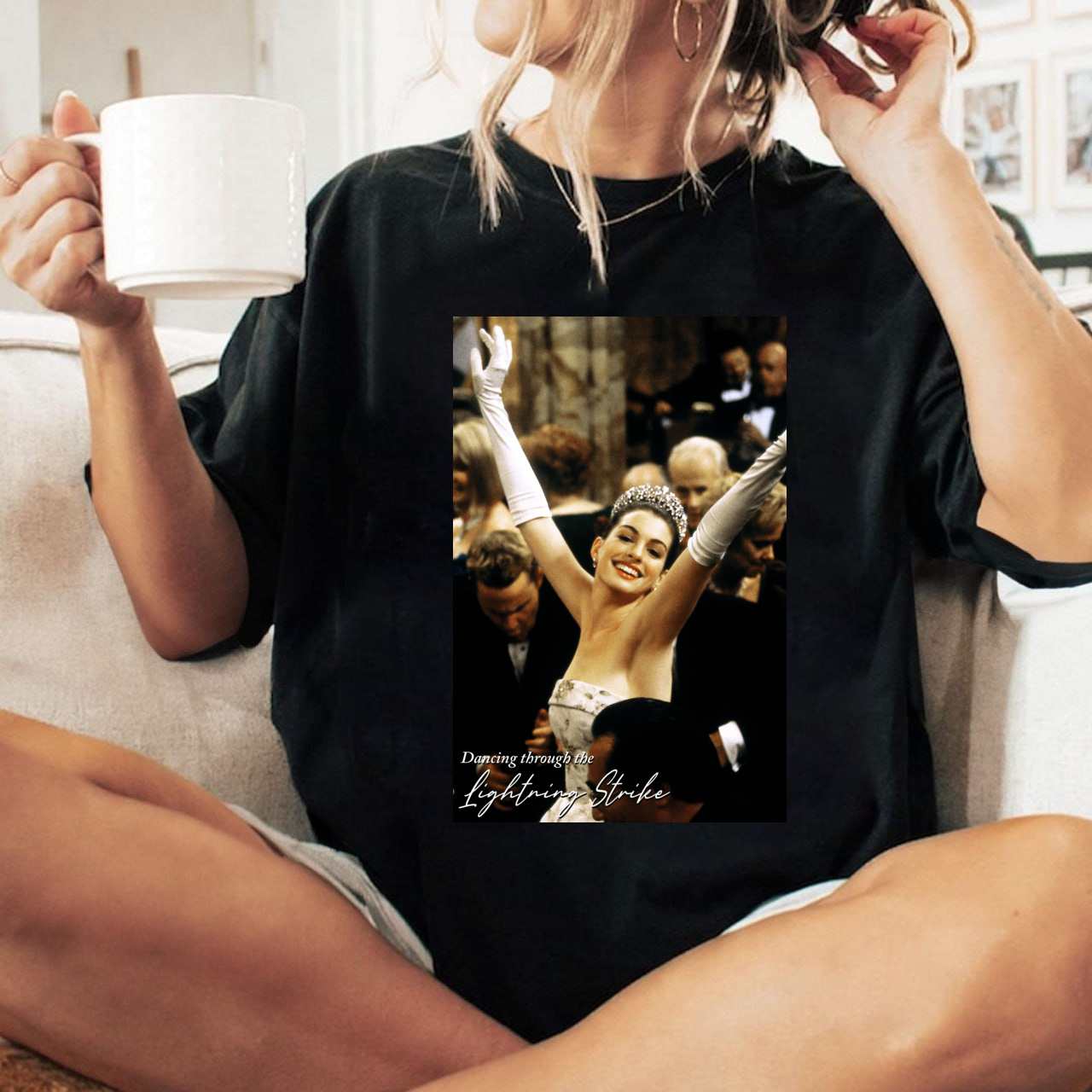 Retro Taylor Princess Diaries Shirt, Dancing Through The Lightning Strike Princess Tee, Anne Hathaway Shirt, Taylor Lyric Shirt Retro Taylor Princess Diaries Shirt, Dancing Through The Lightning Strike Princess Tee, Anne Hathaway Shirt, Taylor Lyric Shirt