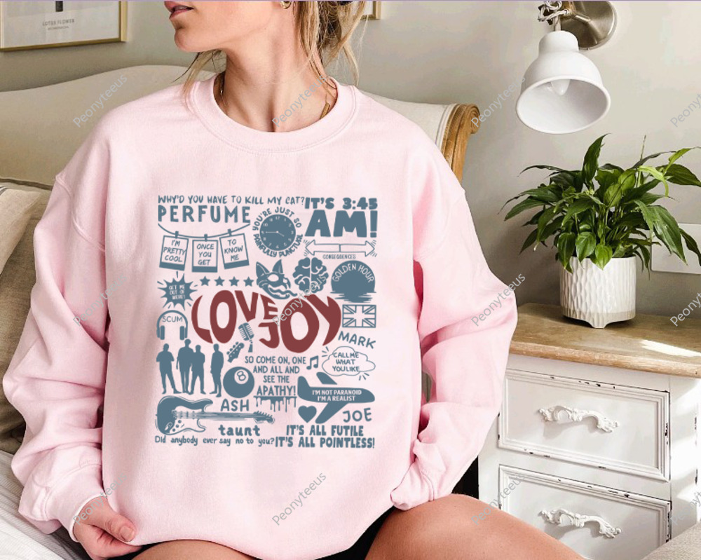 Lovejoy Music Doodle Art Shirt, Retro Lovejoy Doodle Merch, Lovejoy Lyrics Shirt