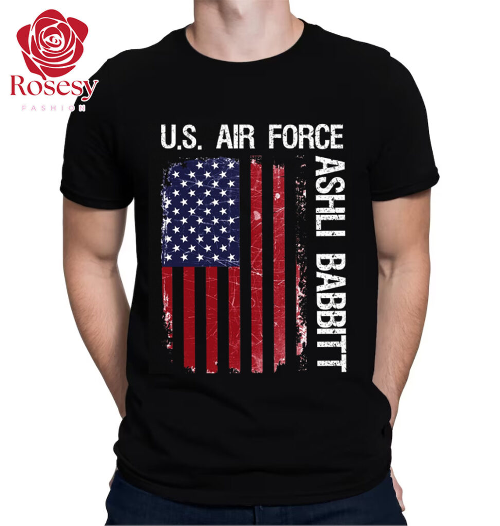 Memorial American Flag US Air Force Ashli Babbitt T Shirt