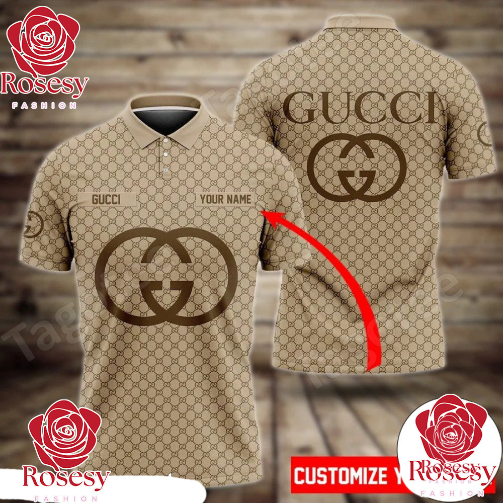 Cheap Custom Name Gucci Monogram Polo Shirt, Gucci Polo Shirt Mens