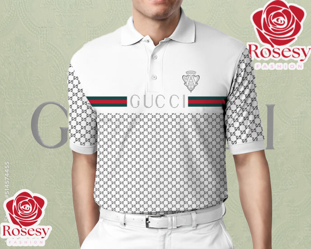 Cheap White Gucci Polo Shirt, Gucci Logo Shirt, Gifts For Dad That