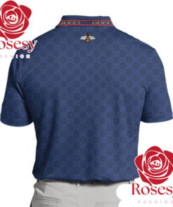 Gucci Polo Shirt With Monogram in Blue for Men