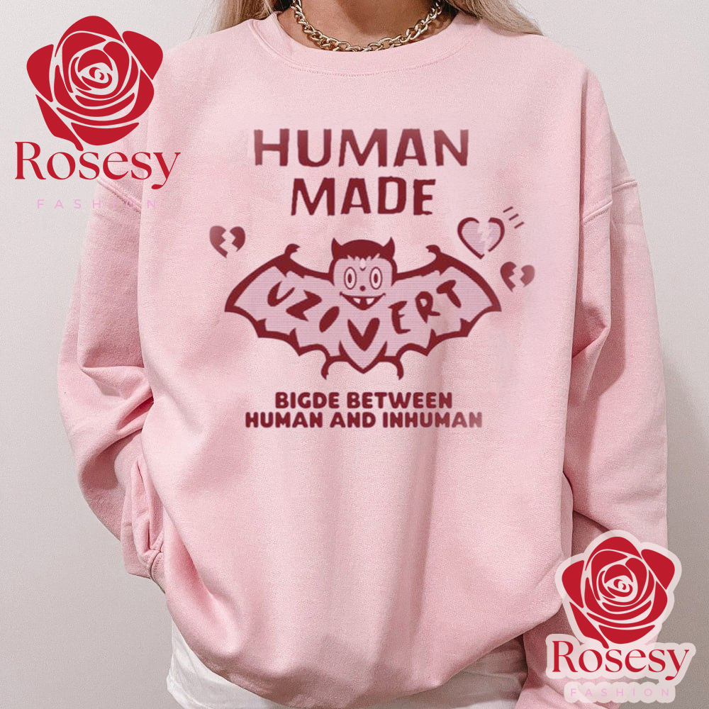 Cheap Pink Human Made Lil Uzi Hoodie - Rosesy