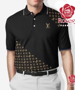 Cheap Brown Collar Louis Vuitton Monogram Polo Shirt , Lv Polo Shirt Mens -  Rosesy