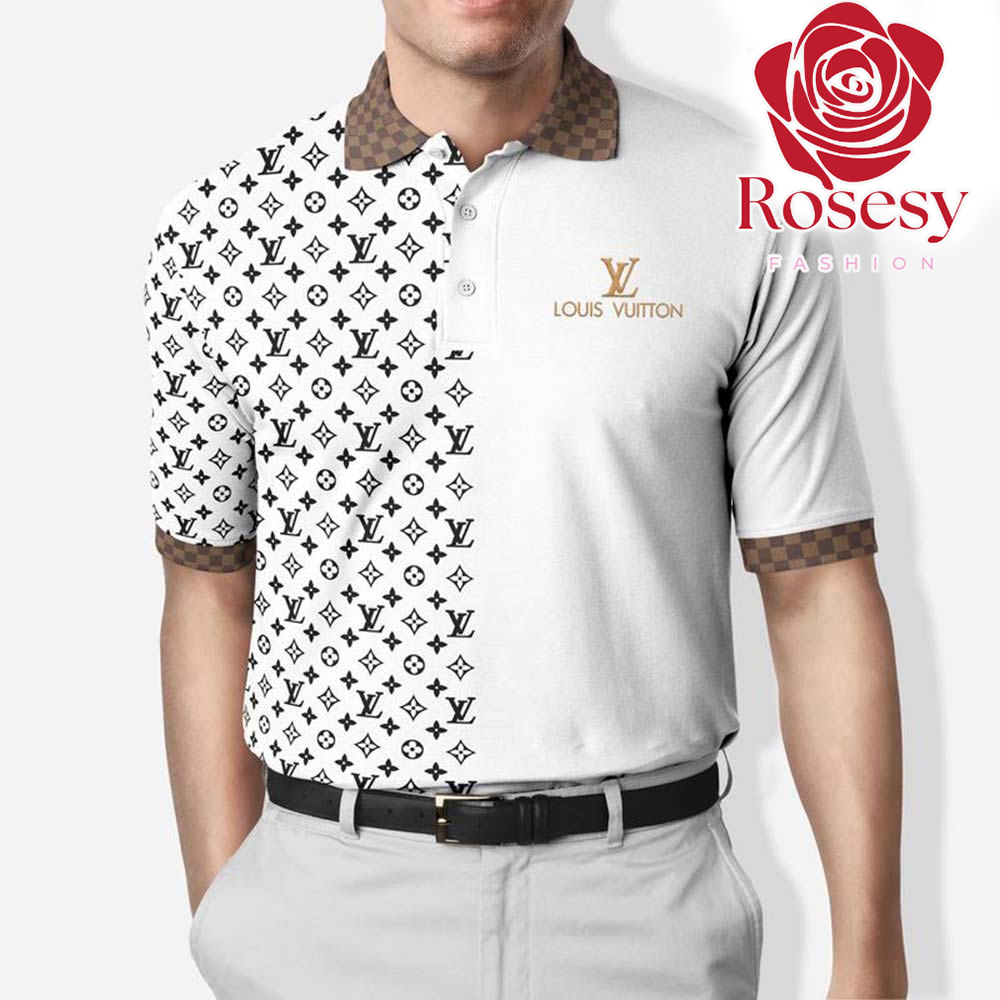 Cheap Brown Louis Vuitton Monogram Polo Shirt , Lv Polo T Shirt Mens -  Rosesy