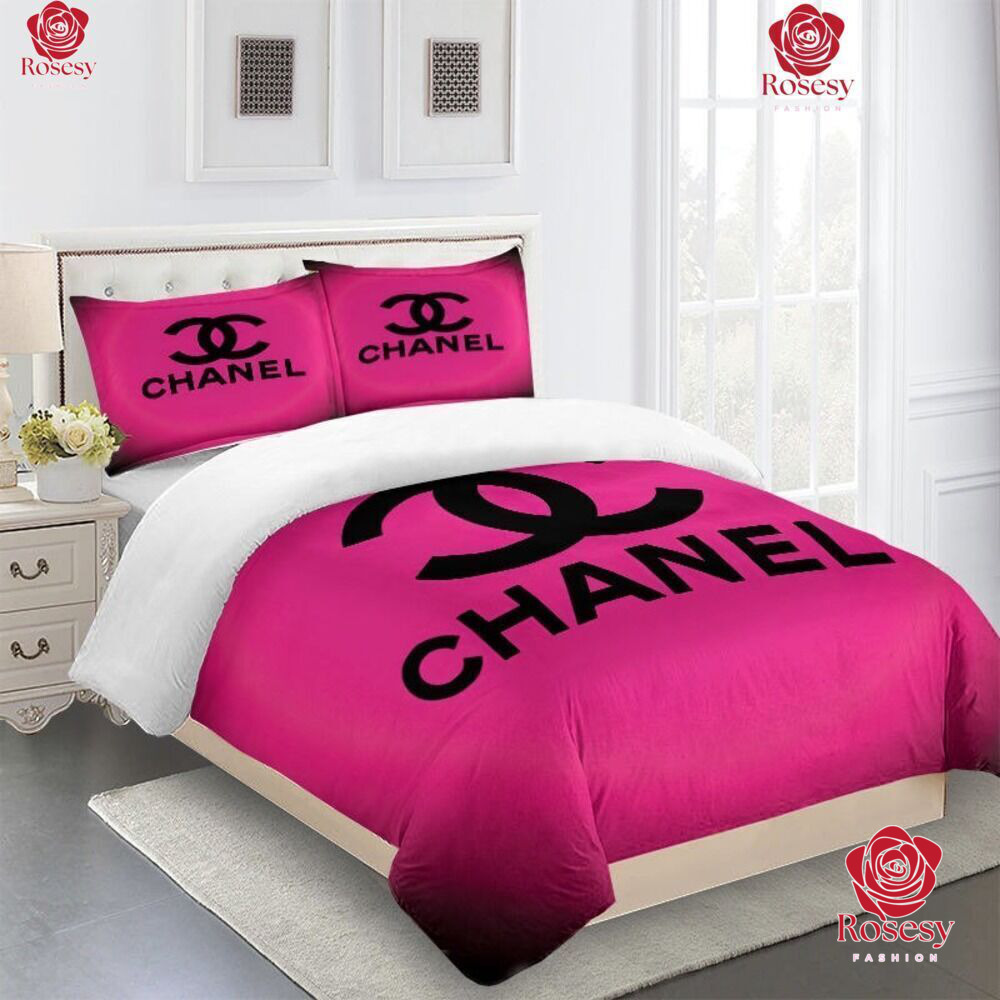 chanelbedset  ch07  Chanel bedding sets 4 piece Pink 2   Flickr