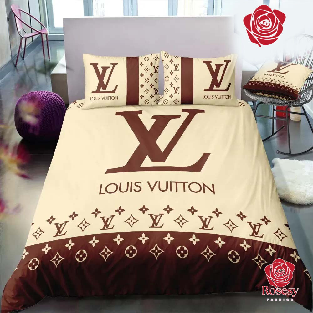 Cheap Louis Vuitton Supreme Bedding Set, Lv Comforter Set For Luxury  Bedroom - Rosesy