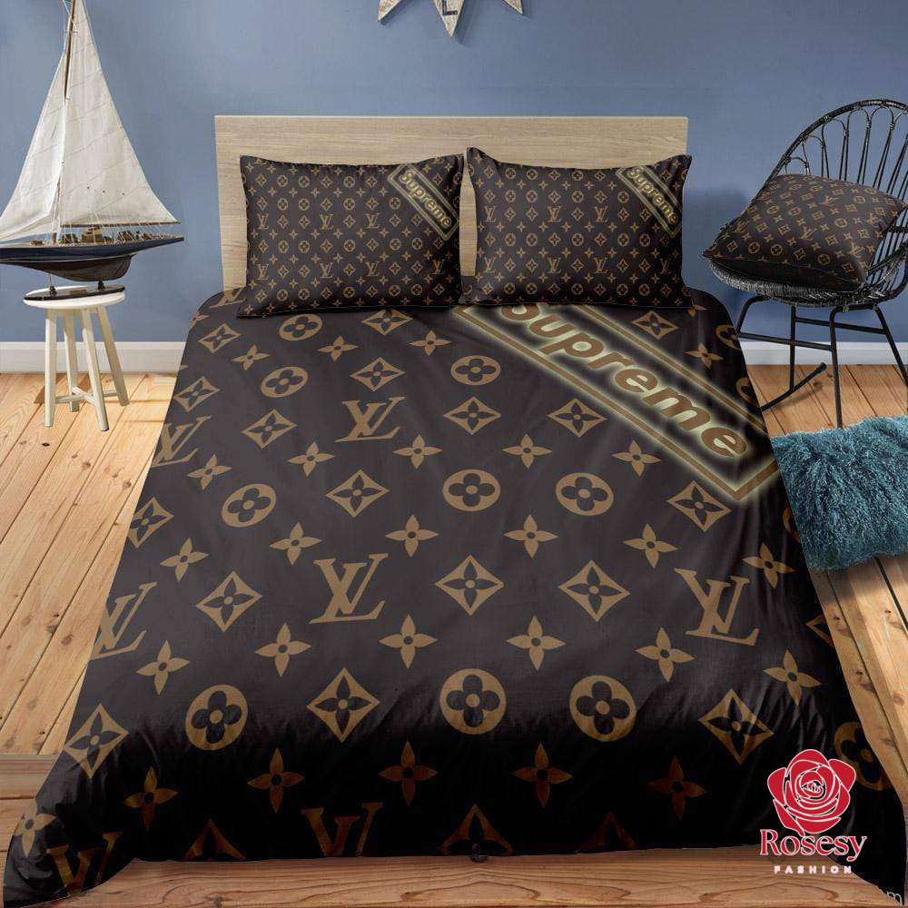 Louis Vuitton Luxury Brands Bedding Set