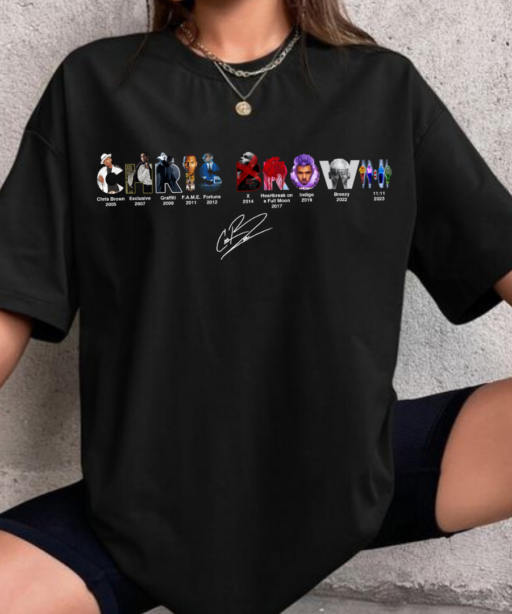 Chris Brown Albums Collection Shirt