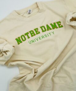 Custom Two color Embroidered Varsity Crewneck, Embroidery, Embroidered Sweatshirt, university sweaters, personalized, City, college, City