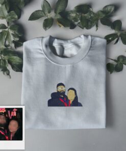 Custom Embroidered Crewneck, Custom Crewneck, Personalized Sweatshirt, Custom Portrait Sweatshirt, Personalized Photo on Crewneck