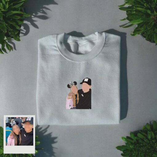 Custom Embroidered Crewneck, Custom Crewneck, Personalized Sweatshirt, Custom Portrait Sweatshirt, Personalized Photo on Crewneck