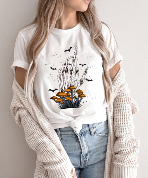 Skeleton Hand Halloween Shirt