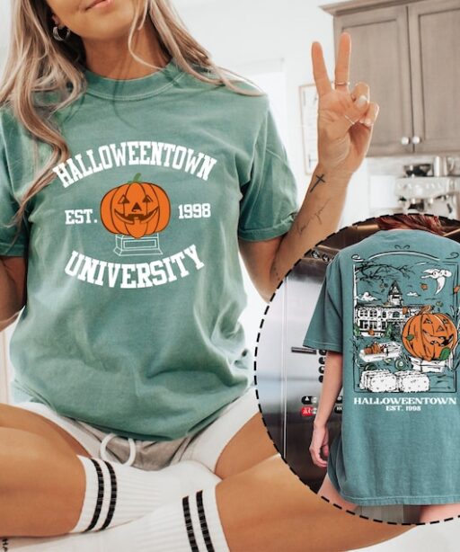 Vintage Halloweentown 1998 Shirt, 2 Side Halloweentown University Shirt