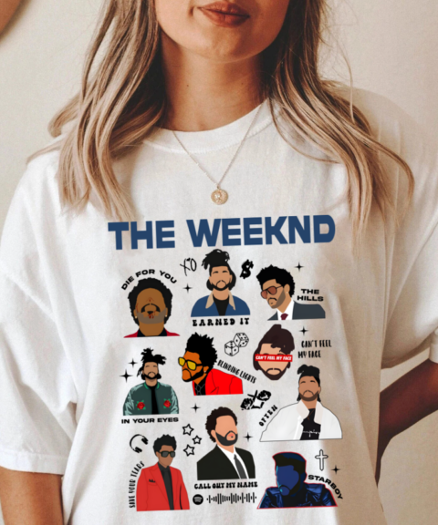 The Weeknd songs T-shirt