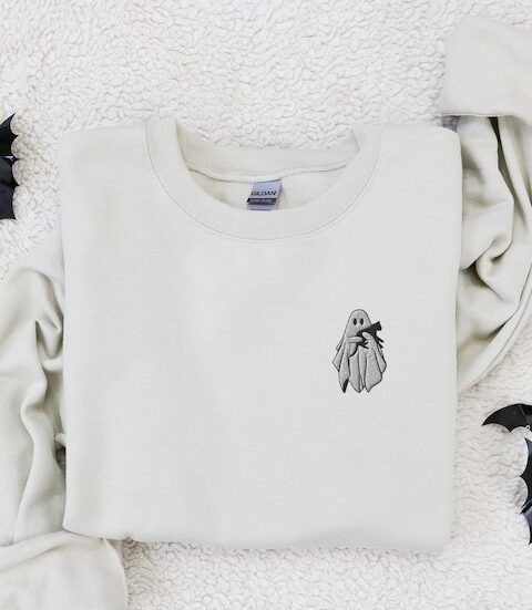 Embroidered Ghost Sweatshirt