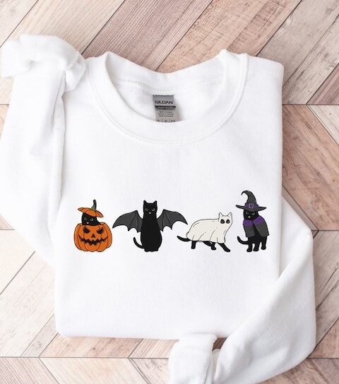 Ghost Cat Sweatshirt