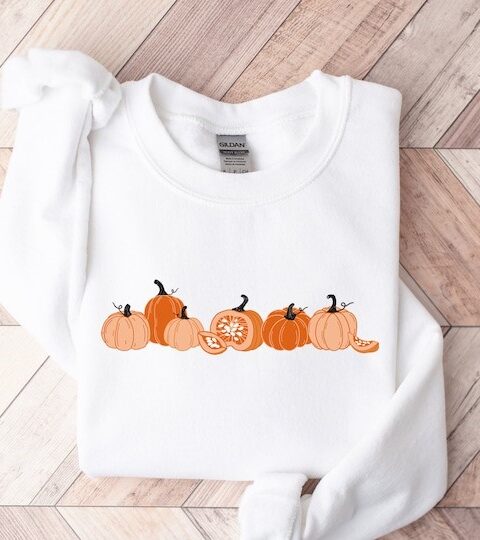 Jack-o-Lantern Sweatshirt, Pumpkin Sweater