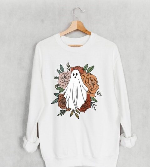 Floral Ghost Sweatshirt