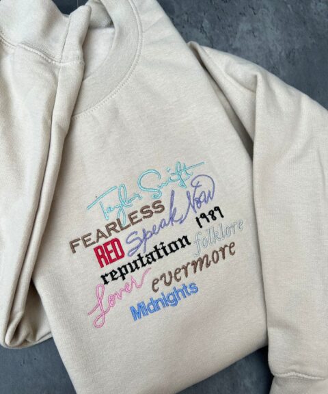 Album Taylor Swift Embroidered Sweatshirt