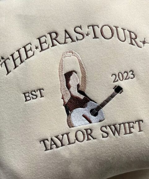 The Eras Tour Est 2023 Taylor Swift Embroidered Sweatshirt