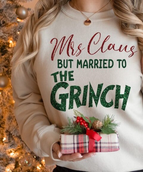 Mrs. Claus But Married To The Grinch Married Christmas