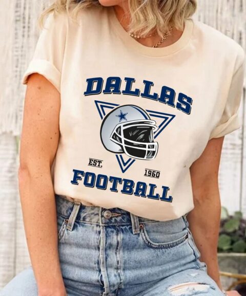 Dallas Cowboy Vintage Football Team Shirt