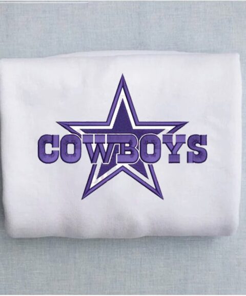 Dallas Cowboys Football Embroidered Sweatshirt