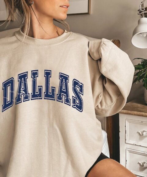 Dallas Cowboys Football Sweatshirt Vintage Style