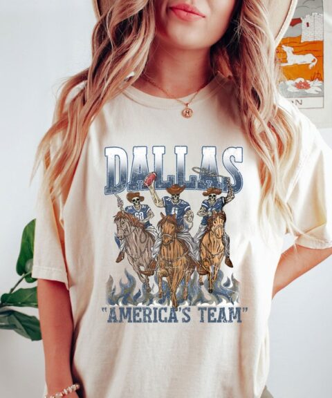 Dallas Cowboys America's Team Shirt, Football Shirt