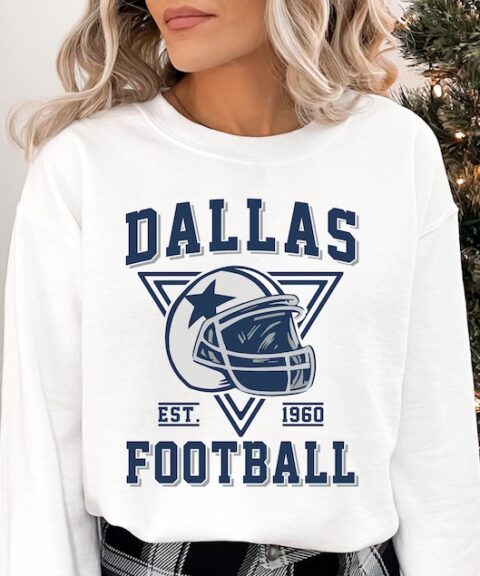 Vintage Dallas Cowboy Football Crewneck Sweatshirt/T-Shirt