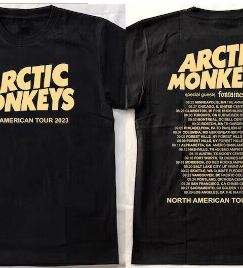 Arctic Monkey North America Tour Dates Shirt