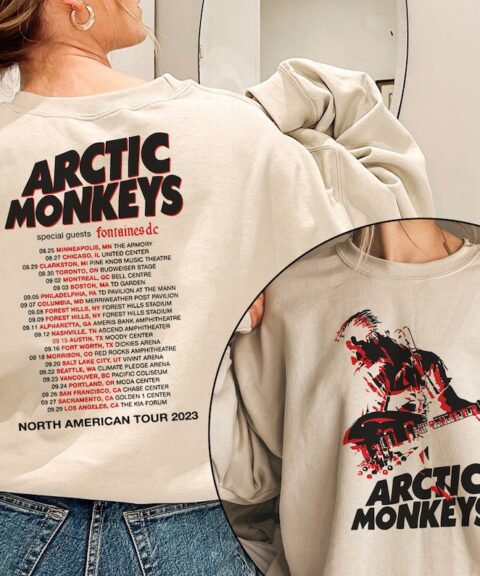 Arctic Monkey Tour Shirt, 2 Sides