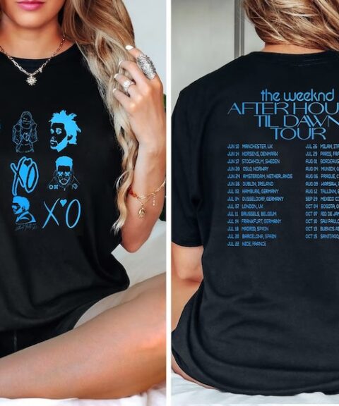 The Weeknd After Hours Tour 2023 Concert T-shirt, The Weeknd Music Lyrics T-Shirt