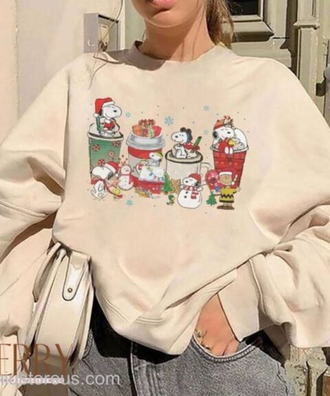 Snoopy Happy Christmas Coffee Shirt