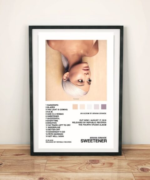 Ariana Grande / Sweetener , Custom Poster, Home Decor