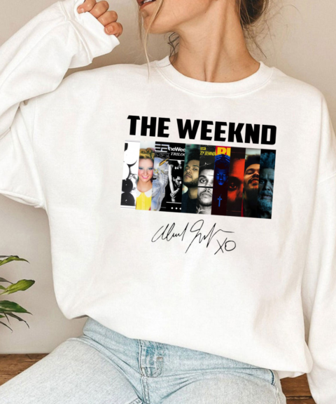 341680 The Weeknd 10 albums shirt (H)