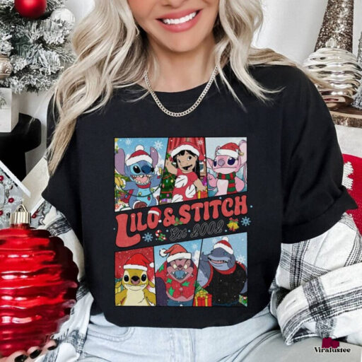 Disney Stitch Christmas Lilo And Friends Disneyland Christmas Sweatshirt