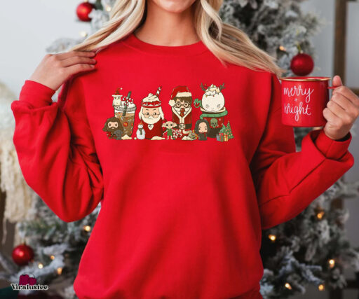 Magical Harry Potter Coffee Christmas Sweatshirt , Unique Christmas Gift For Your Family